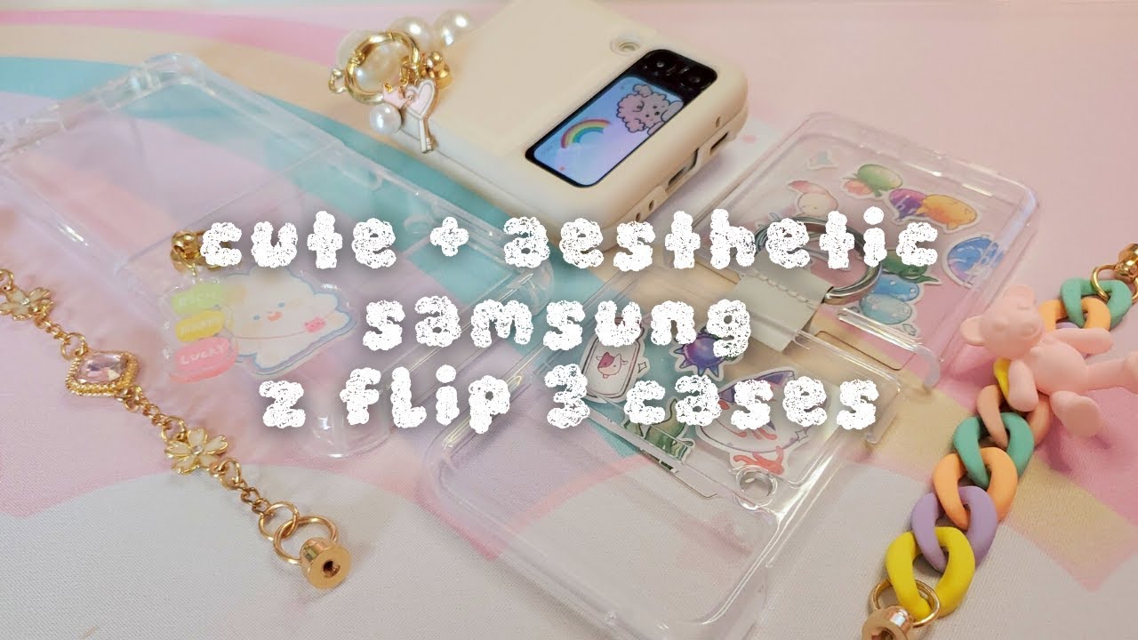 Kawaii Retro Pastel Z Flip Phone Case