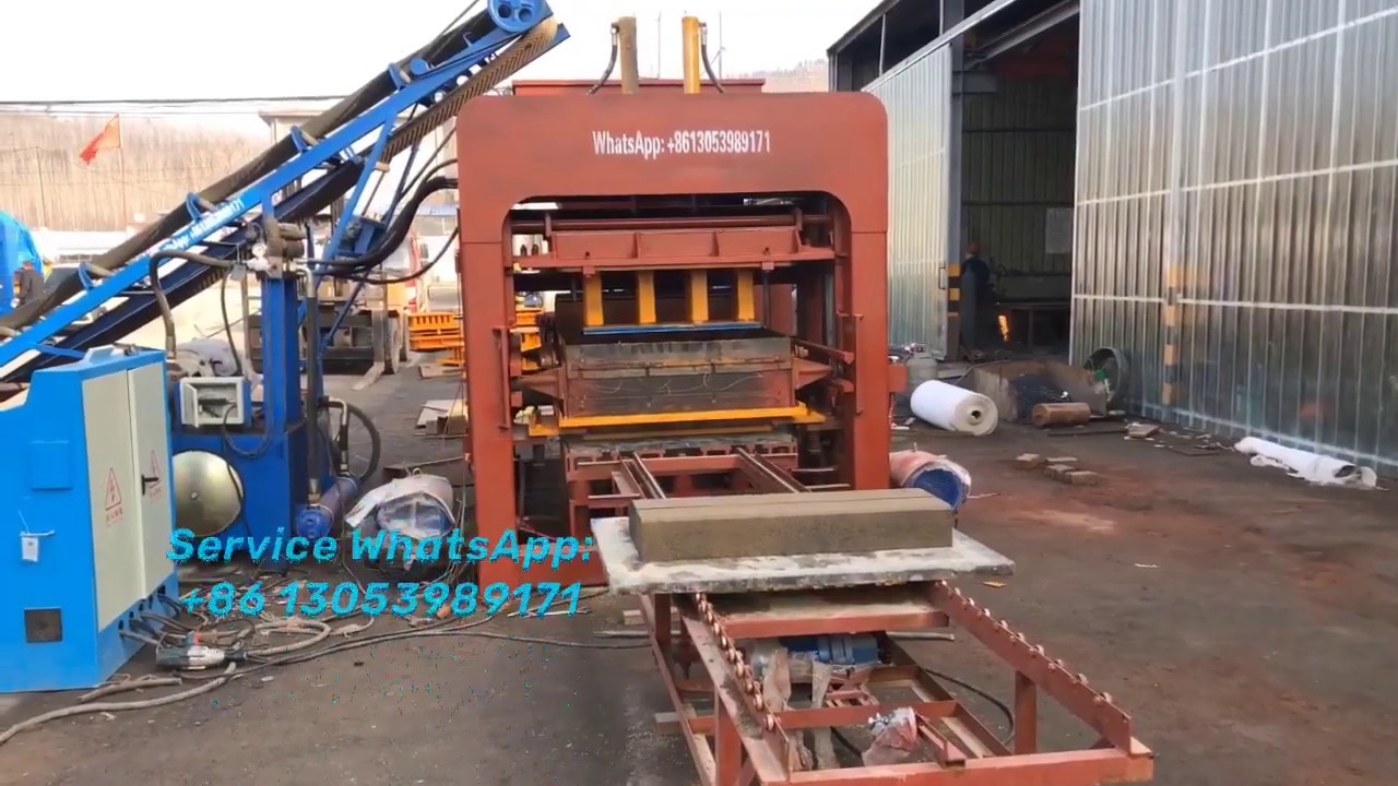 Chb Making Machine QT10 15 Huge Concrete Brick Block CHB Making Machine To Make Curb Stone ...