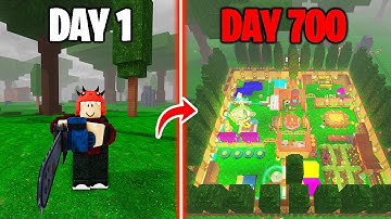 700 Days to Build a Boy Base and Girl Base in 99 Nights in the Forest