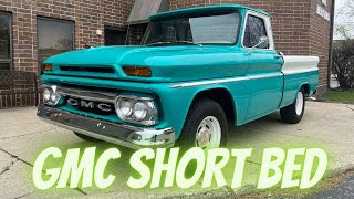 1965 GMC 1000 Short Bed Fleetside Pickup  For Sale!