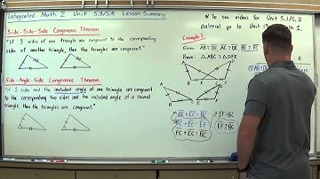 Integrated Math 2 Unit 5.3-5 4 Lesson Summary
