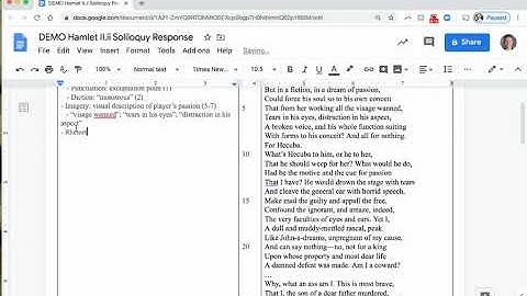 AP Lit. Lesson 4/15/20: Close Reading Hamlet