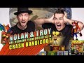 Nolan North and Troy Baker are Running from Boulders in Crash Bandicoot