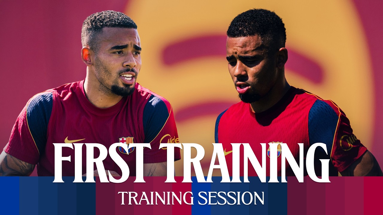 GABRIEL JESUS TRAIN WITH FC BARCELONA 🔵🔴