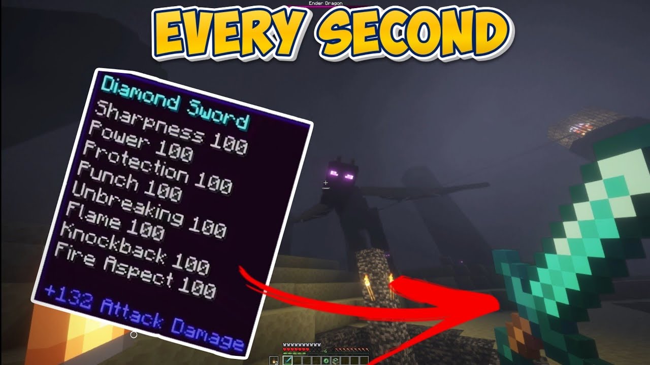 Minecraft, But You Enchant Every Second...😱