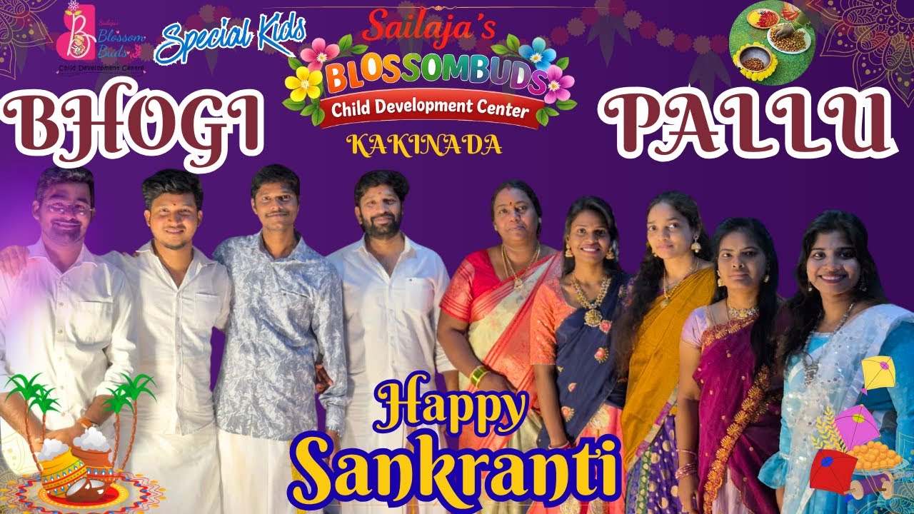 Special Kids Sankranthi Celebration | Bhogi Pallu at Sailaja’s Blossombuds, Kakinada
