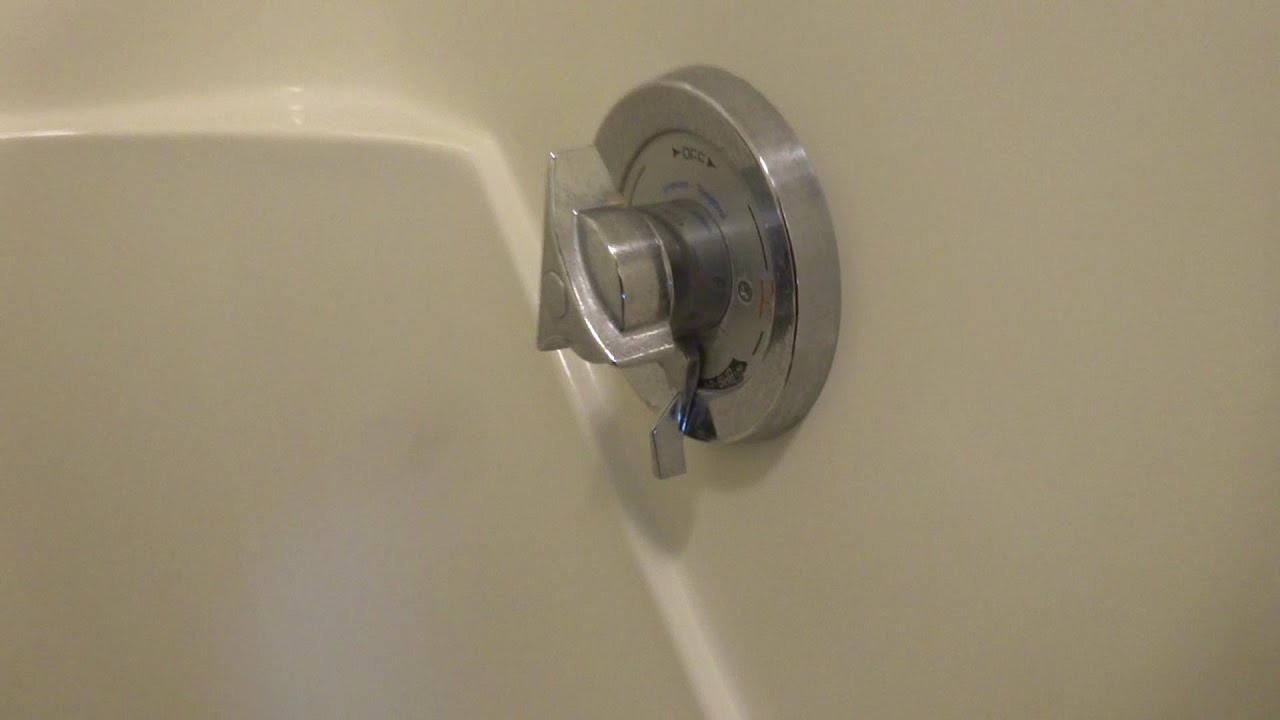 symmons tub shower valve leaking in wall YouTube