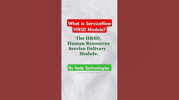 What is ServiceNow HRSD Module ? | By Veda Technologies #servicenow #education