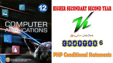 Chapter 6 | PHP Conditional Statements | TN board 12th Computer Application
