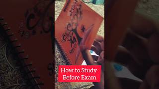 How to Study Before Exam #shorts #comedy #funny #exam #study