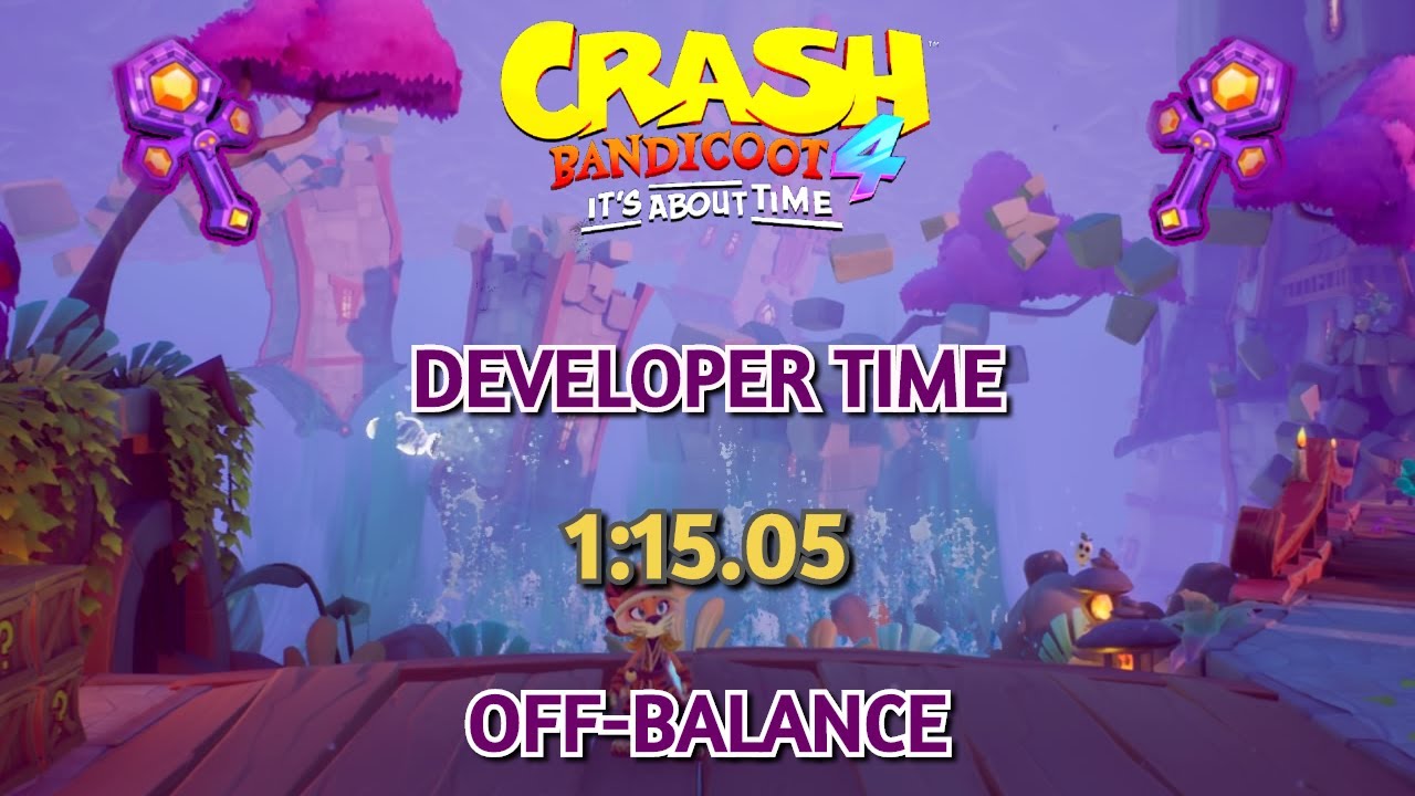 Crash 4 Developer Times: Off-Balance In 1:15.05 - YouTube