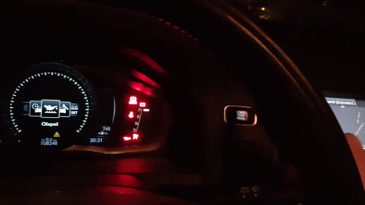 How to check digital oil level volvo v60 D6 hybrid YouTube