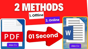 PDF to Word | How to Convert PDF to Word | Easy & Fast Methods