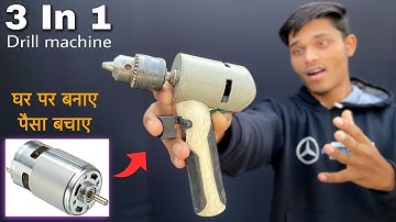775 DC Motor Drill Machine | Ghar Par Drill Machine Kaise banaen | How To Make Drill Machine