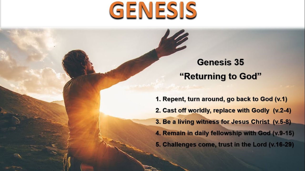 Genesis 35 Returning To God Calvary Chapel Fergus Falls YouTube Genesis 35 Returning To God Calvary Chapel Fergus Falls YouTube