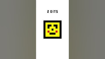 Pixel Art Pikachu 🤔 64 bits   quarter bit #pixel #art #shorts #foryou #pikachu