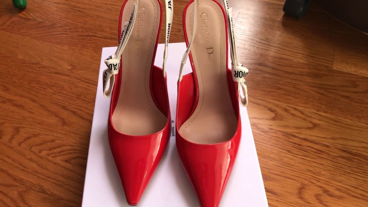 red dior heels