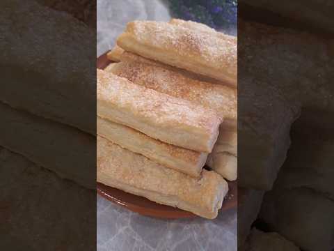 Как быстро приготовить слоёное печенье.