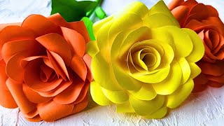 Beginner Friendly Paper Flowers [How to Make Paper Roses]