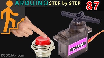 Lesson 87: How to control Servo motor with a push button switch SPB-1 - RJT460