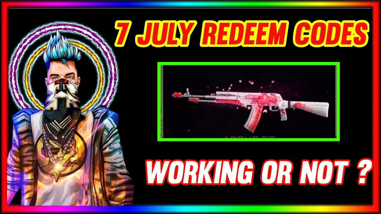FF Redeem Code Today | Free Fire Redeem Code 7 July 2021