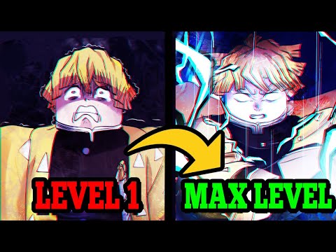 (SPEEDRUN) From LEVEL 1 To MAX LEVEL As ZENITSU In One Video.. | Project Slayers