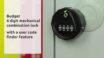 4 digit mechanical combination lock for lockers