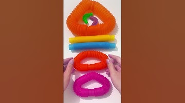 Change Color relaxing Pop tube satisfy #asmrsounds #satisfyingvideo #relaxing #creative #diy #colors