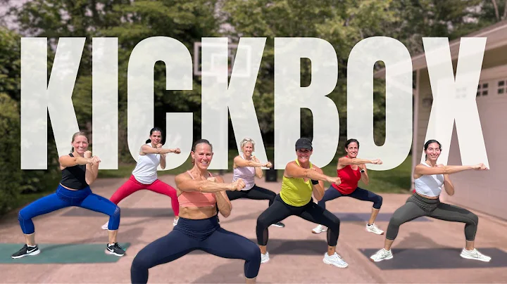 30 MIN Cardio Kickbox All Standing Workout | Low I...