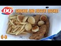 Eating Dairy Queen "Chicken & Biscuit Basket"