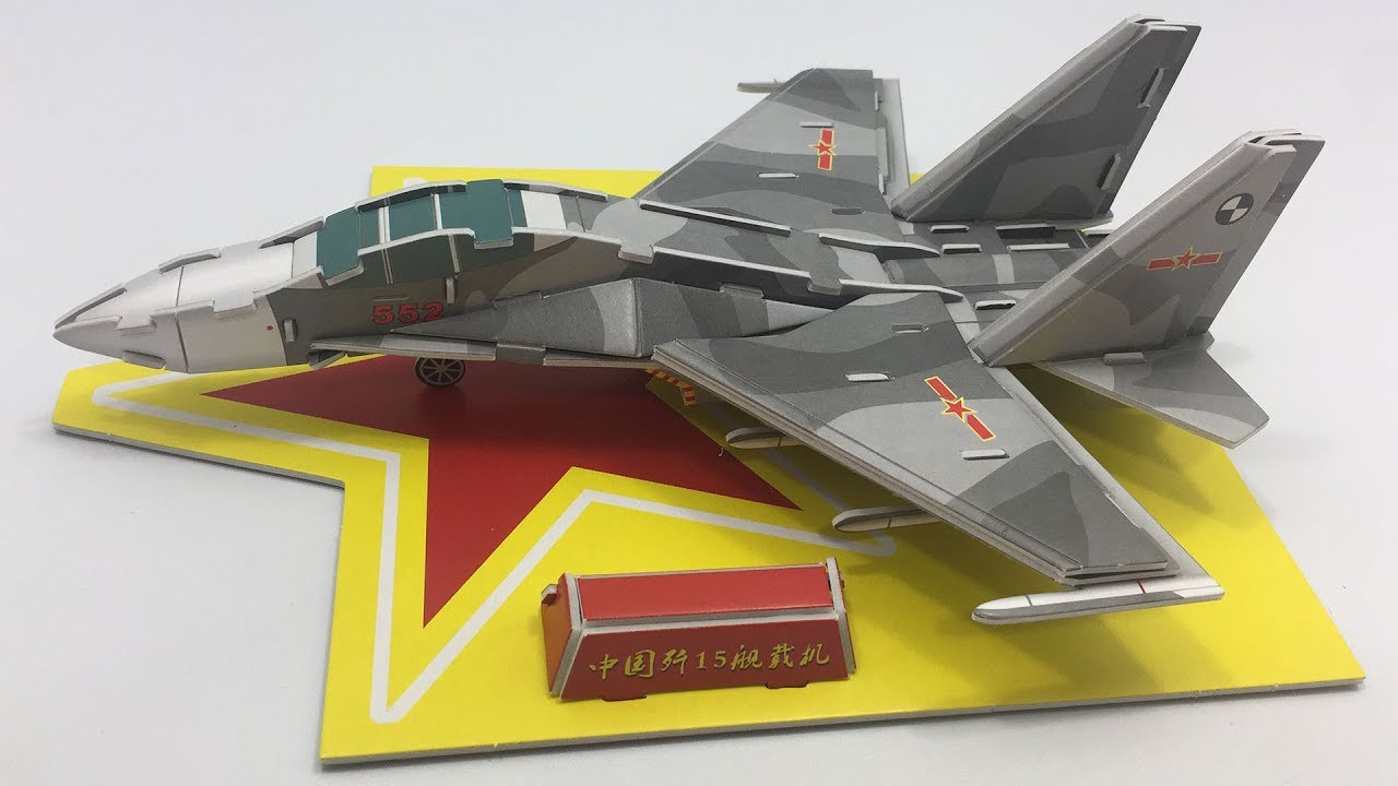 DIY Miniature J15 Flying Hark Aircraft ~ 3D Super Puzzle
