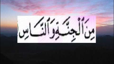 القران الكريم سورة الناس الاية 6