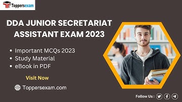 DDA JSA mock test: Free Test Series, PDF Book