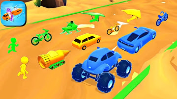 Shape Shifting 🏃‍♂️🚁🚗Max level Gameplay Walkthrough Part - 40 (iOS,Android) All levels