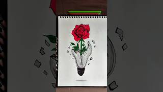 Ink and imagination🌹🖤#transitionvideo #art #drawing #rose