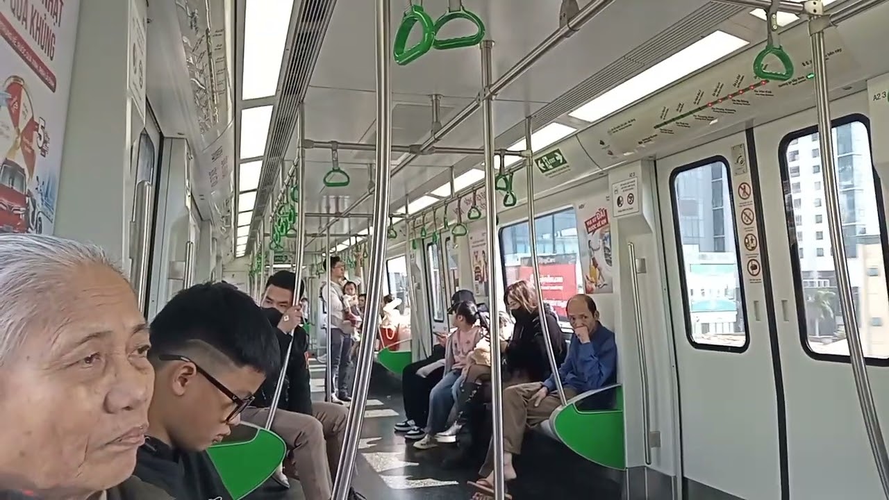 Tàu điện Cát Linh - Hà Đông ngày mùng 4 tết Bính Ngọ (ga Cát Linh đến ga La Khê) 🧧🌸