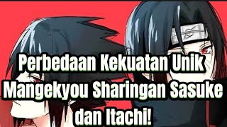 berbeda, inilah Kekuatan Mangekyou Sharingan Sasuke dan Itachi