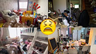 😵I WAS STUNNED TO SEE THIS ROOM WITH MOUNTAINS OF TRASH!😭#cleanwithme #cleaning #cleaner