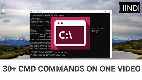 Learn CMD Commands In One Video for all Users in Hindi | Windows cmd | 30 + Commands in one video