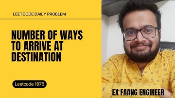 Number of Ways to Arrive at Destination | Leetcode 1976 | Daily Question | Modified dijkstra