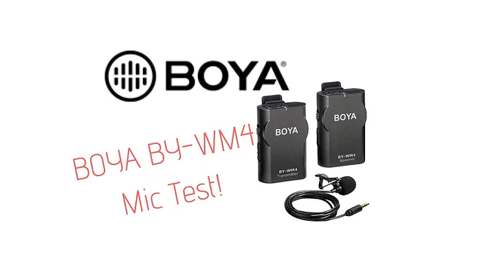 BOYA BY-WM4 Wireless Mic Test