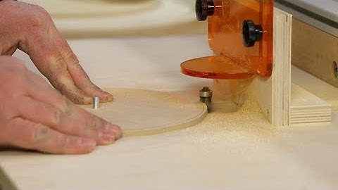Cutting Perfect Circles With The Router Table