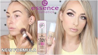 NEW!! Essence Stay All Day 16h Long-Lasting Foundation - 12h Wear Test on  Super oily skin - YouTube