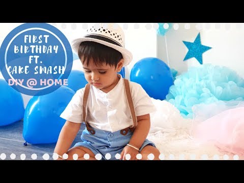 first-birthday-photoshoot-at-home-|-diy-ideas-for-baby-boy-|-indian-nri-family-celebrations