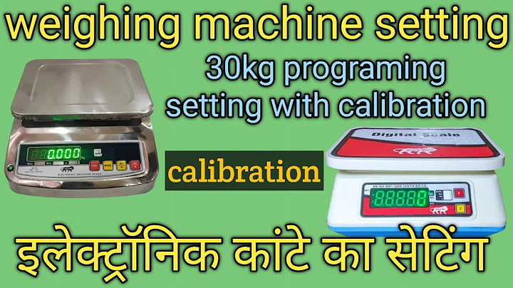 electronic weighing scale setting || how to calibrate weighing scale