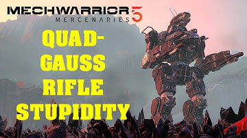 Quad-Gauss Rifle Modded Annihilator Inspired by the Rifleman III (MechWarrior 5 Mercenaries)