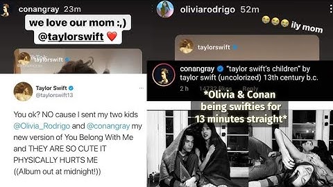 Conan Gray and Olivia Rodrigo are Taylor Swift