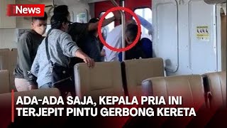 VIRAL! Kepala Seorang Pria Terjepit Pintu Gerbong Kereta di Bandara Yogyakarta International Airport