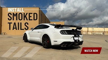 Shelby GT500 Smoked Euro Tail Lights & Side Markers Install | 2015-2023 Ford Mustang