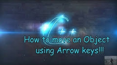 C++ Graphics - Move object using arrow keys in c++